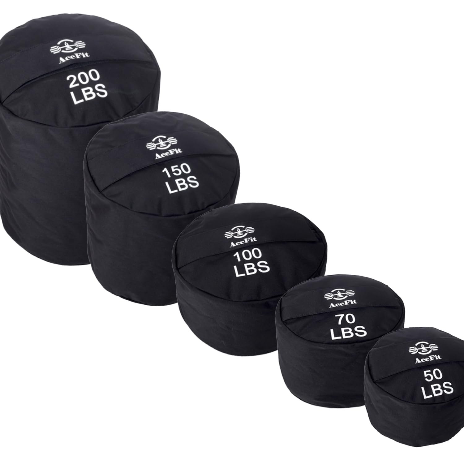 Acefit Training Sandbag for Working Out| Heavy Duty Workout Sandbags| Weights Sand Bags for Training, Exercise| Military Conditioning, Fitness, Cross-Training & Strength Training