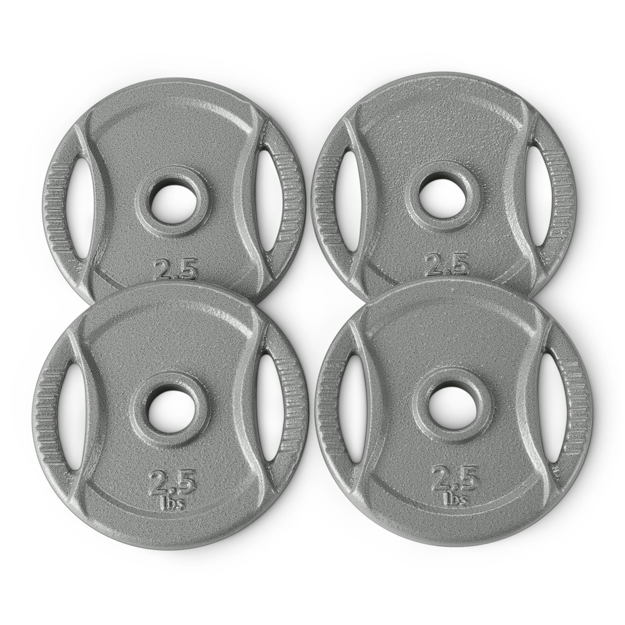 Amazon Basics 1-Inch Cast Iron Grip Weight Plates