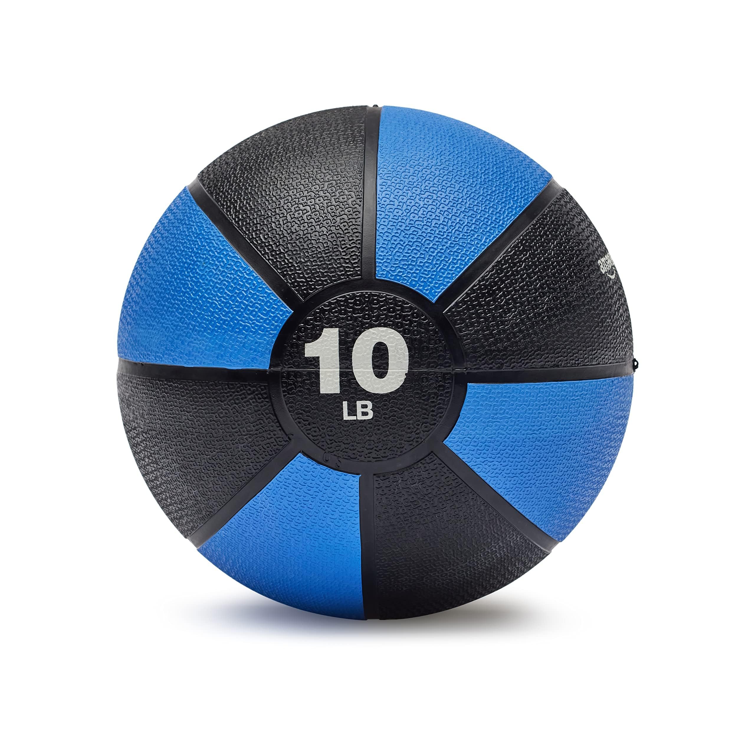 Amazon Basics Weighted Medicine Ball for Core Strength, Strength Training, Full-Body Workouts and Balance Exercises