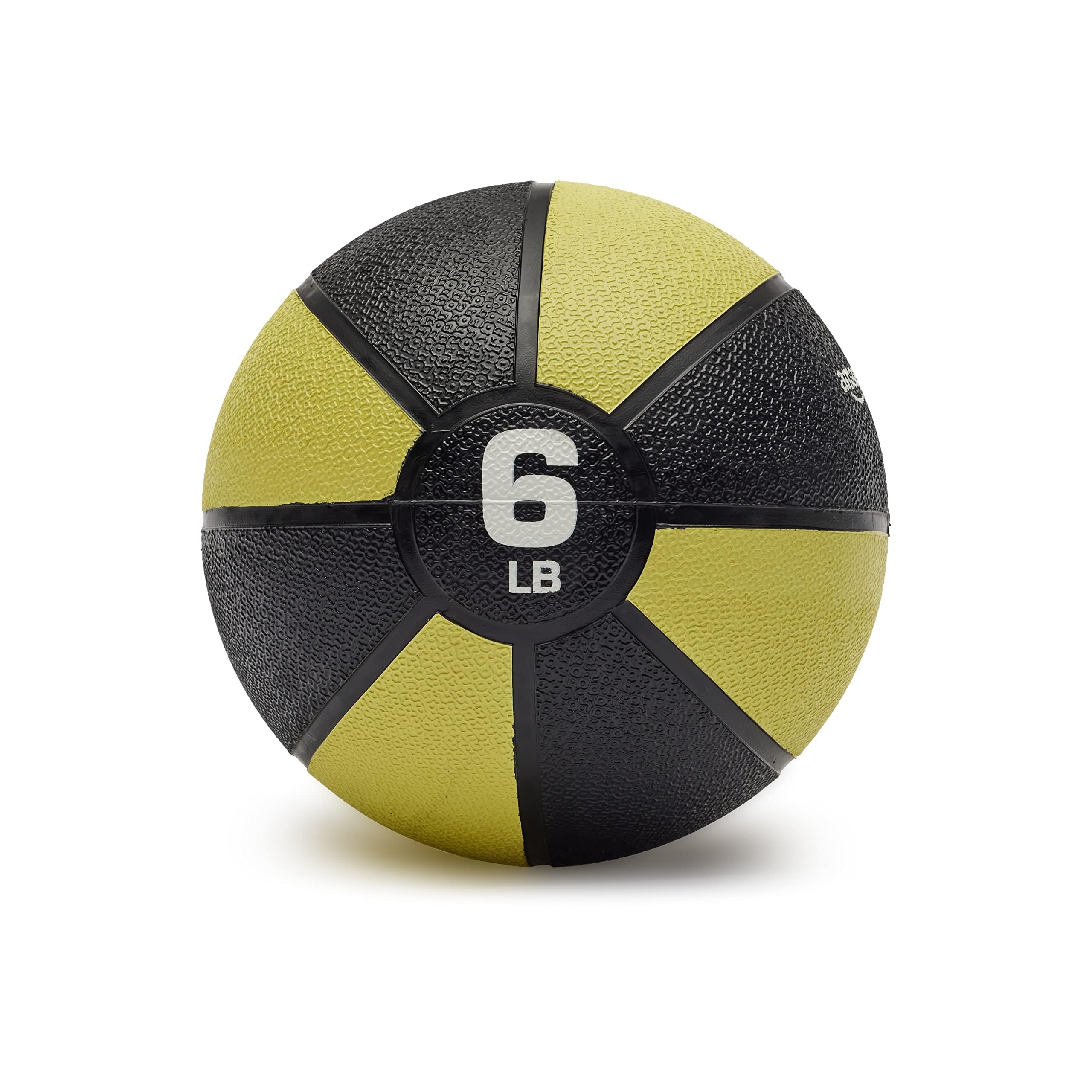 Amazon Basics Weighted Medicine Ball for Core Strength, Strength Training, Full-Body Workouts and Balance Exercises