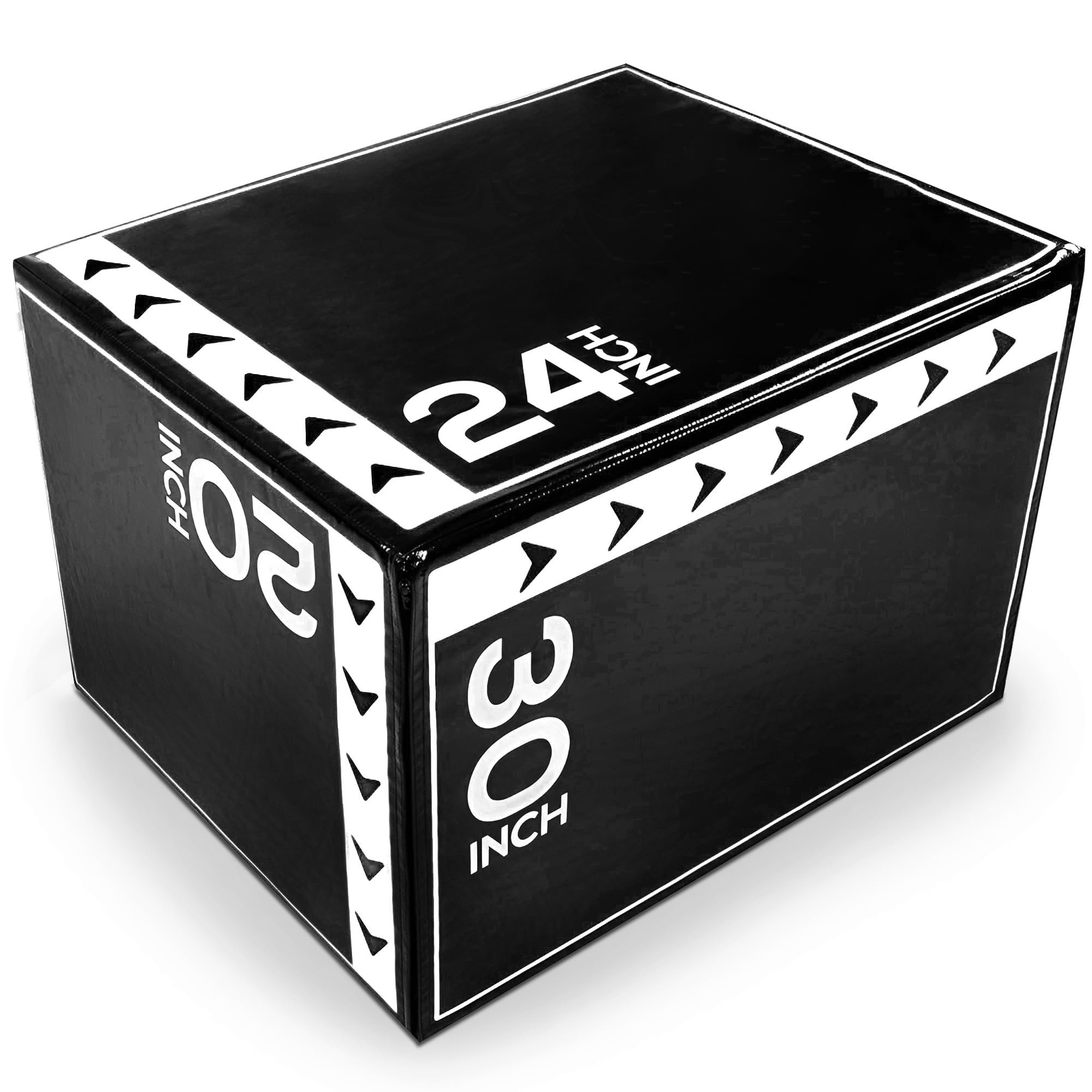 BalanceFrom 3-in-1 Foam Plyometric Jump Box for Home Gym with Multiple Height Options – Versatile Plyo with Non-Slip Surface for Strength, HIIT, Step-Ups, and Agility Training