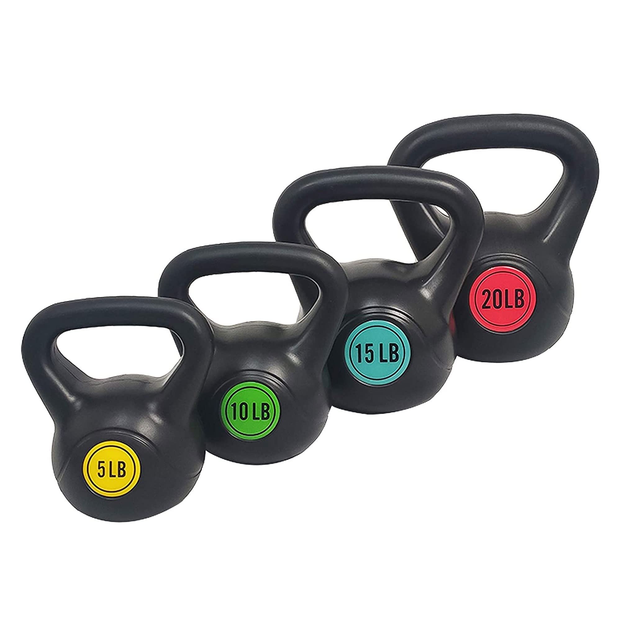 BalanceFrom Kettlebell Sets 30lbs, 45lbs, 50lbs, 75lbs 3 or 4 Piece Strength Training Kettlebells Weight Set, Multiple Sizes