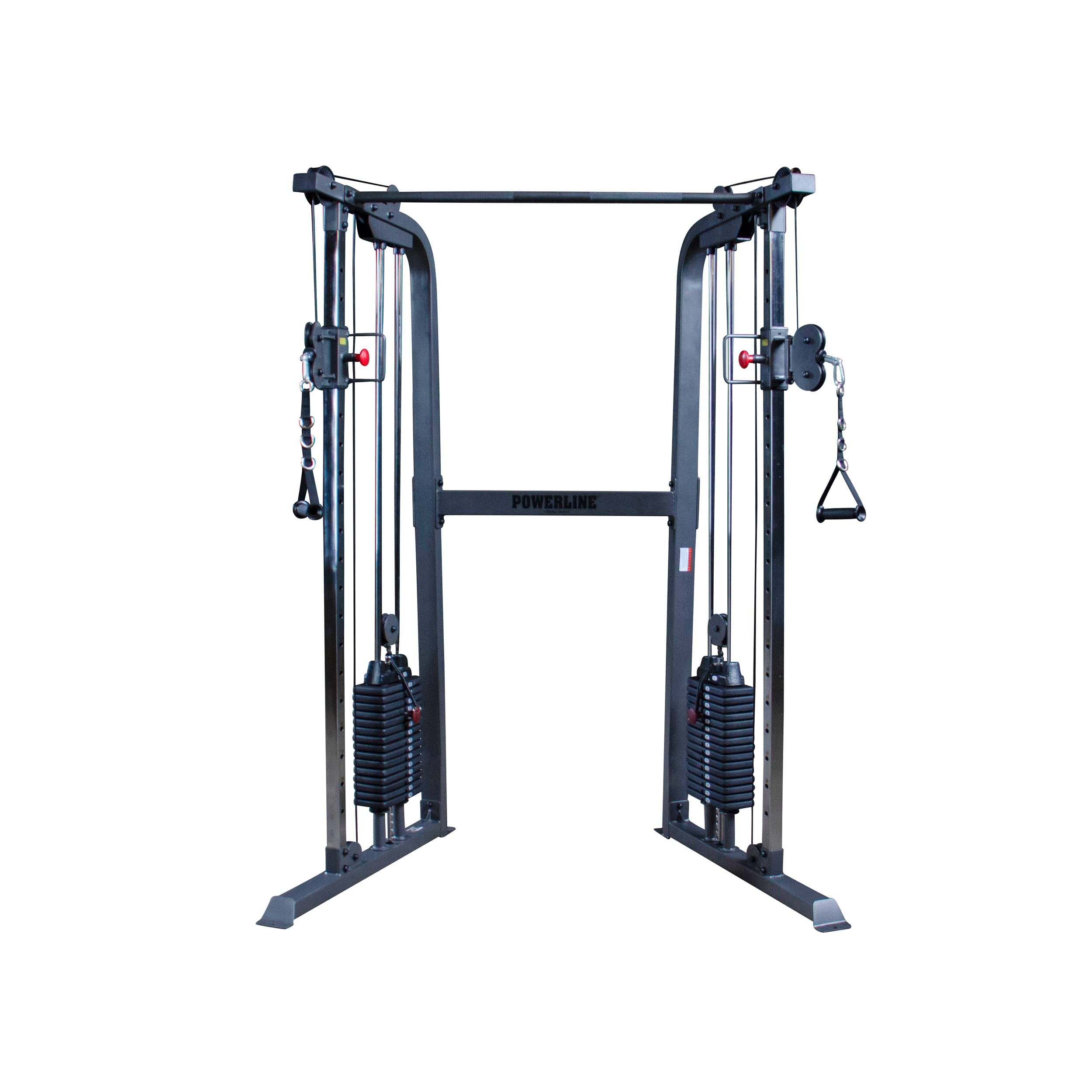 Body-Solid Powerline Cable Crossover Exercise Machine for Home & Commercial Gym, Functional Training Center with Dual Weights Stack for Cable Workout