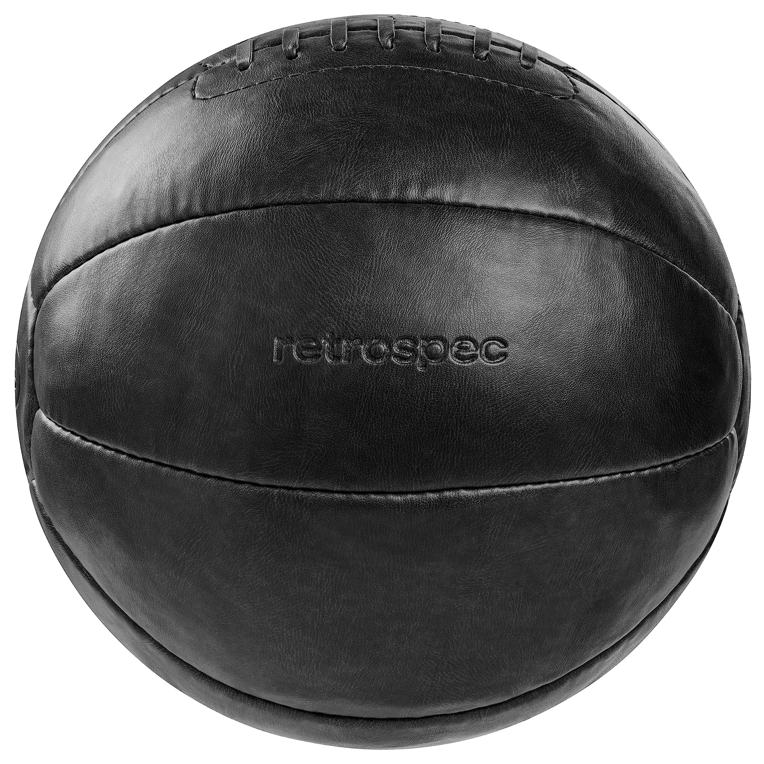 Core Weighted Medicine Ball 4, 6, 8, 10, 12, 14, 16, 20, 25, 30 lbs, Soft Touch Vegan Leather with Sturdy Grip for Strength Training, Recovery, Balance Exercises and Other Full-Body Workouts