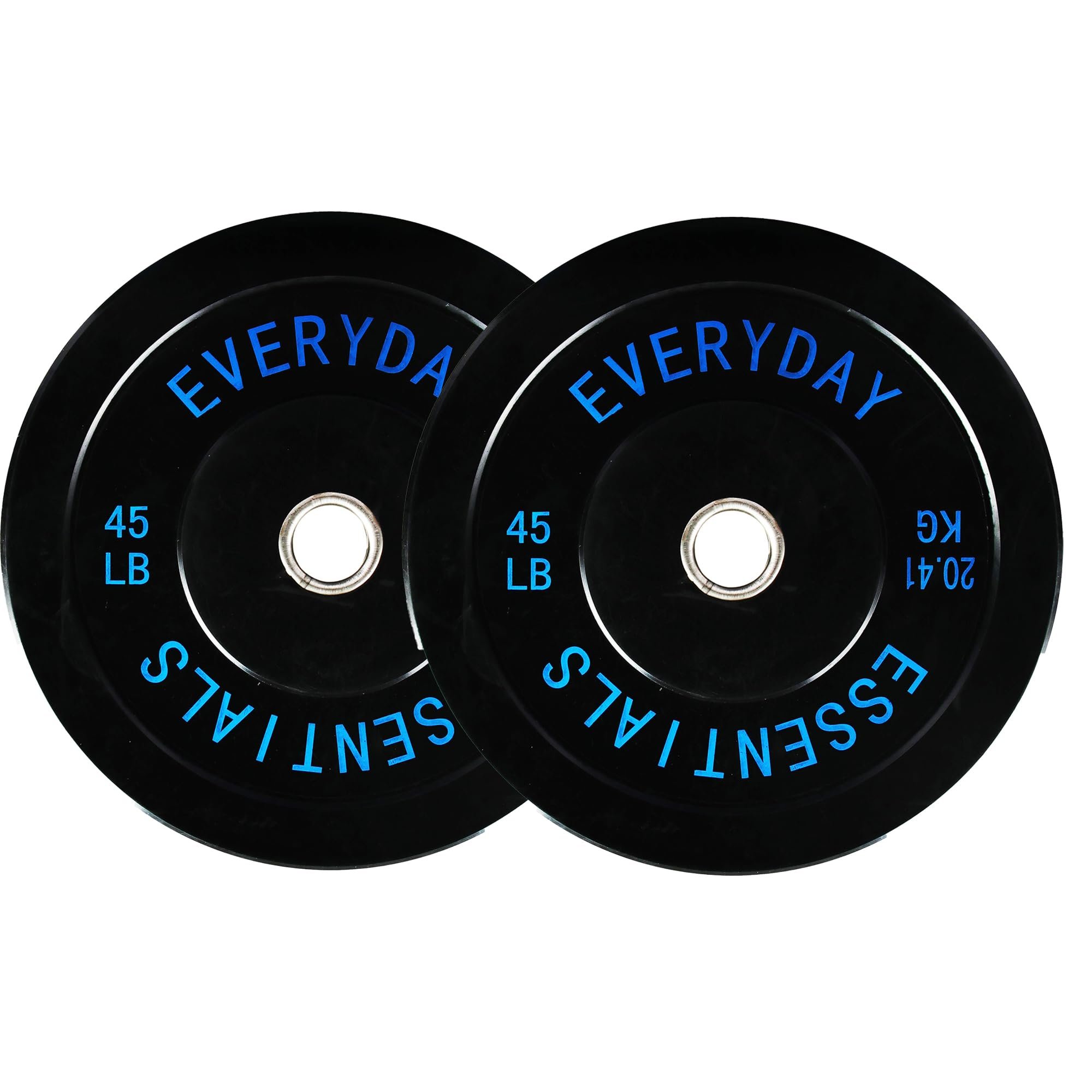 Fitvids 2-Inch Olympic Bumper Plates, Perfect Weight Plates for Weightlifting and Strength Training, Multiple Weights Available