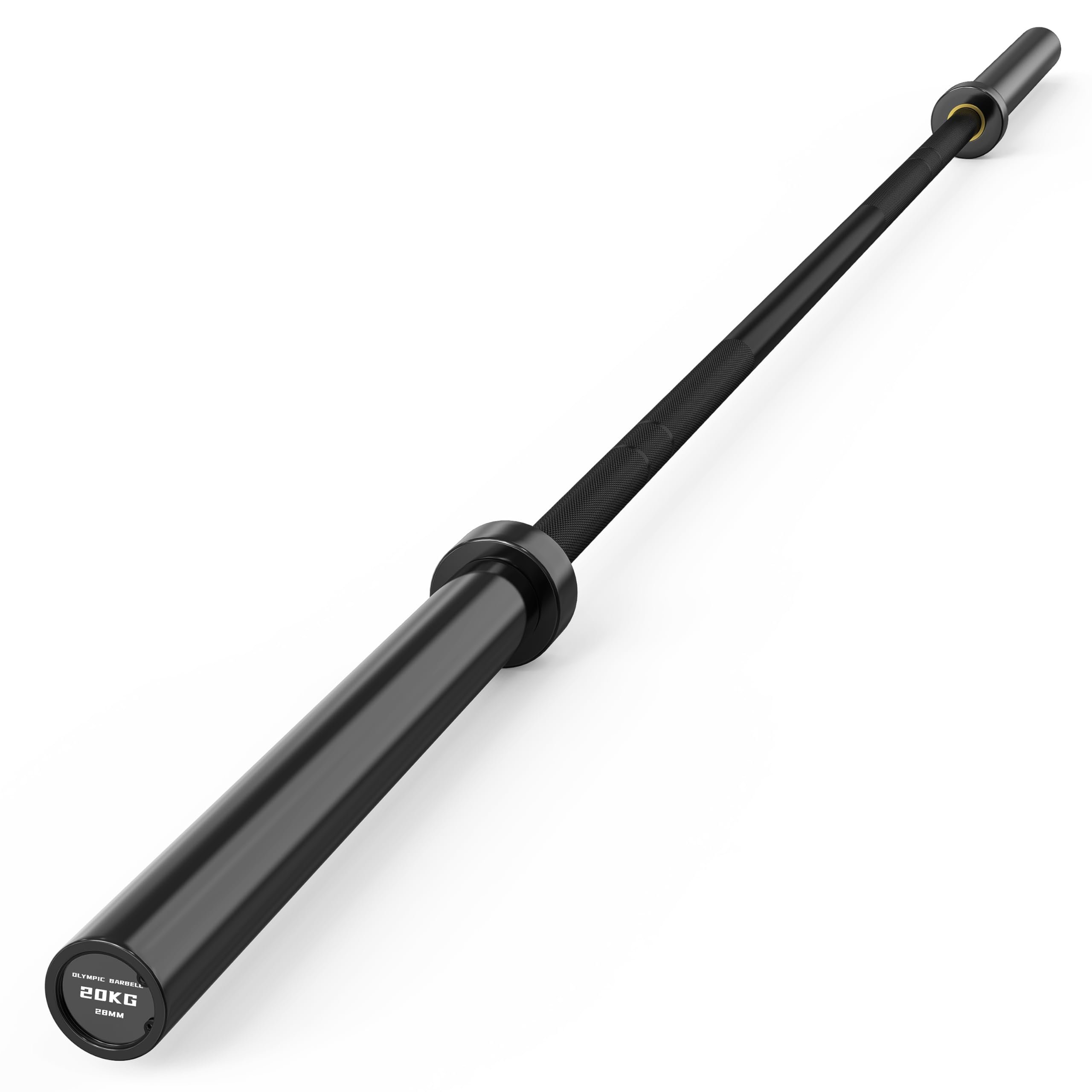 HANDBODE 7 ft Olympic Barbell, 2-Inch 45 lb Weight Bar with Knurled Grip - 1000lb Capacity, (Also in 4,5,6 ft) Hard Chrome Finish for Powerlifting, Deadlift, Squat, Bench Press, Squat & Home Gym