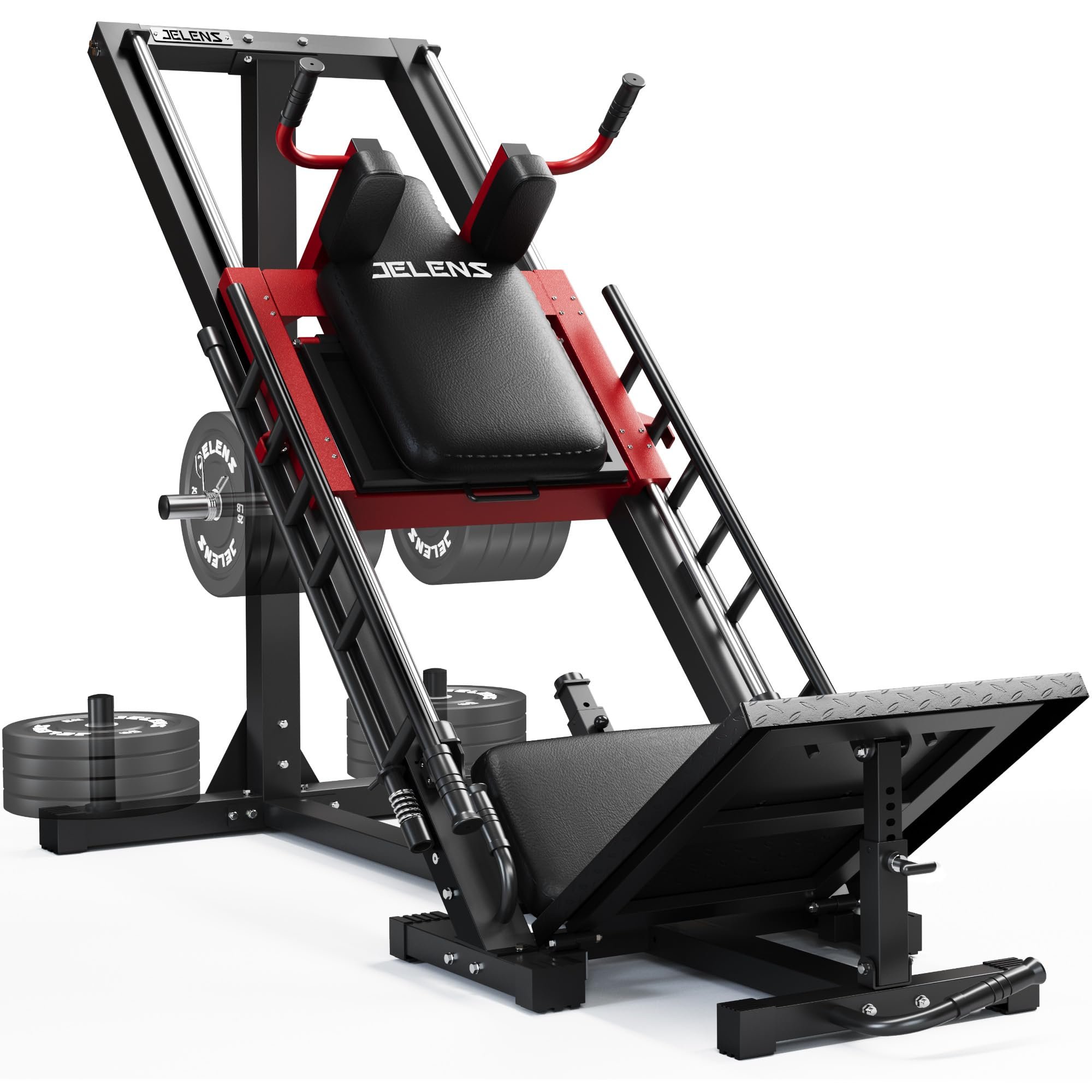 JELENS Leg Press Hack Squat Machine, Leg Machine for Home Gym with Linear Bearing, L11 Professional Adjustable Leg Exercise Machine, Lower Body Workout
