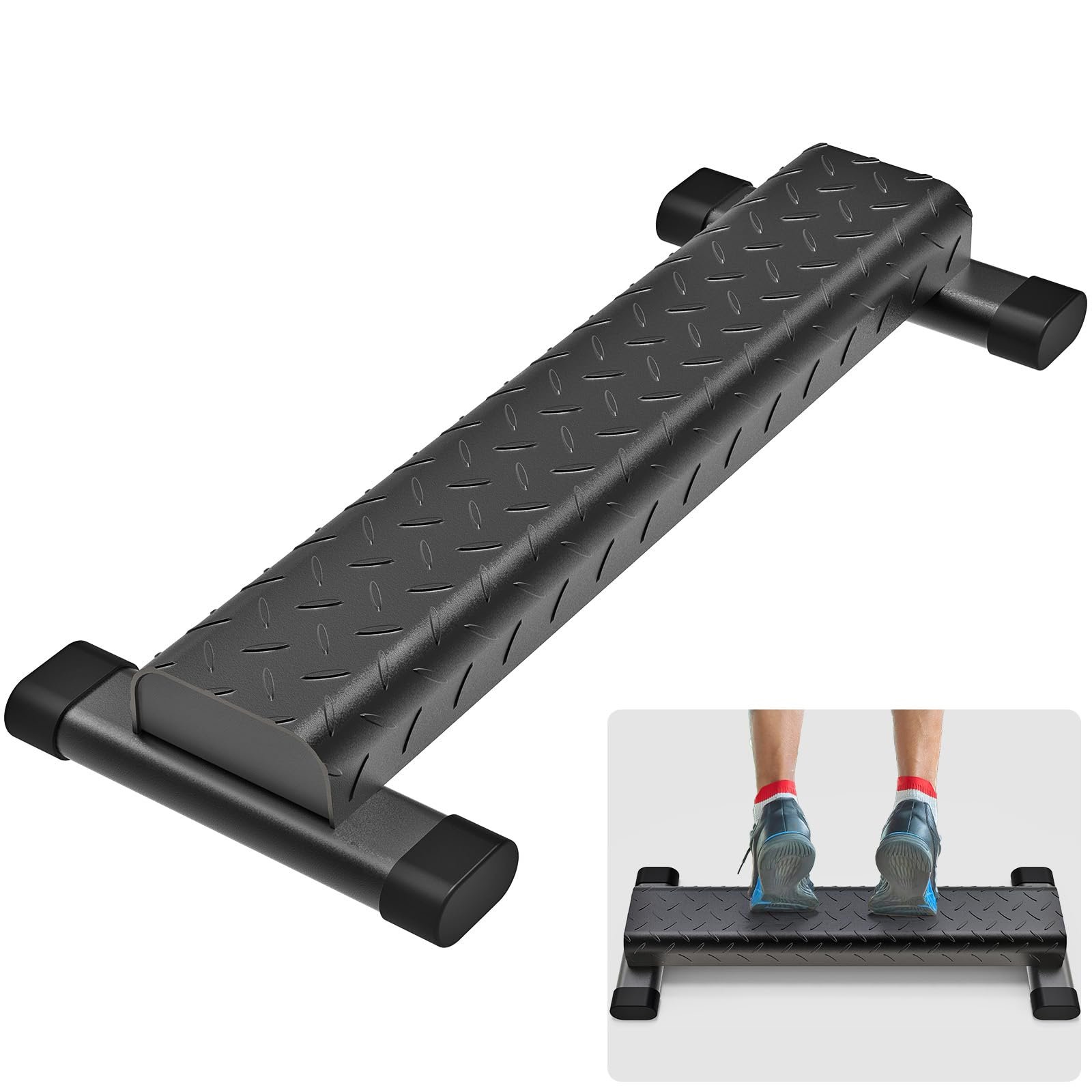Kipika Versatile Calf Raise Bar - Heavy Duty Steel Standing Calf Raise Machine for Home Gym, Anti-Slip Design - Perfect for Calf Raises, Squats, Foot Stretches & Dip Exercises - Supports up to 800lbs
