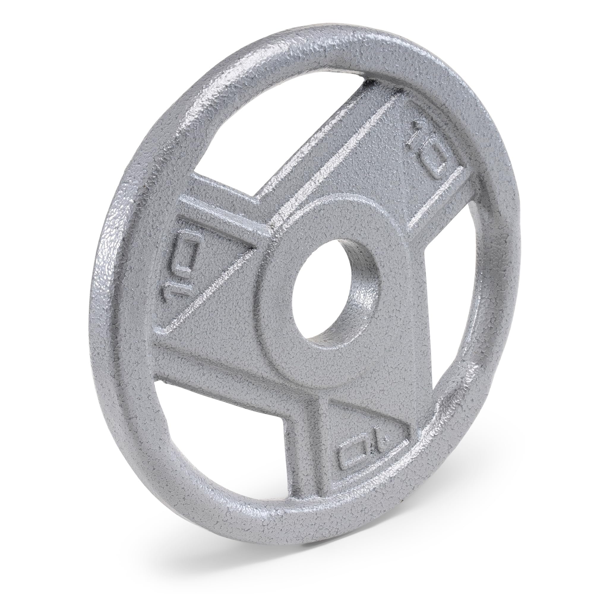 Marcy Classic 2" Cast Iron Olympic Grip Plates for Strength Training and Weightlifting