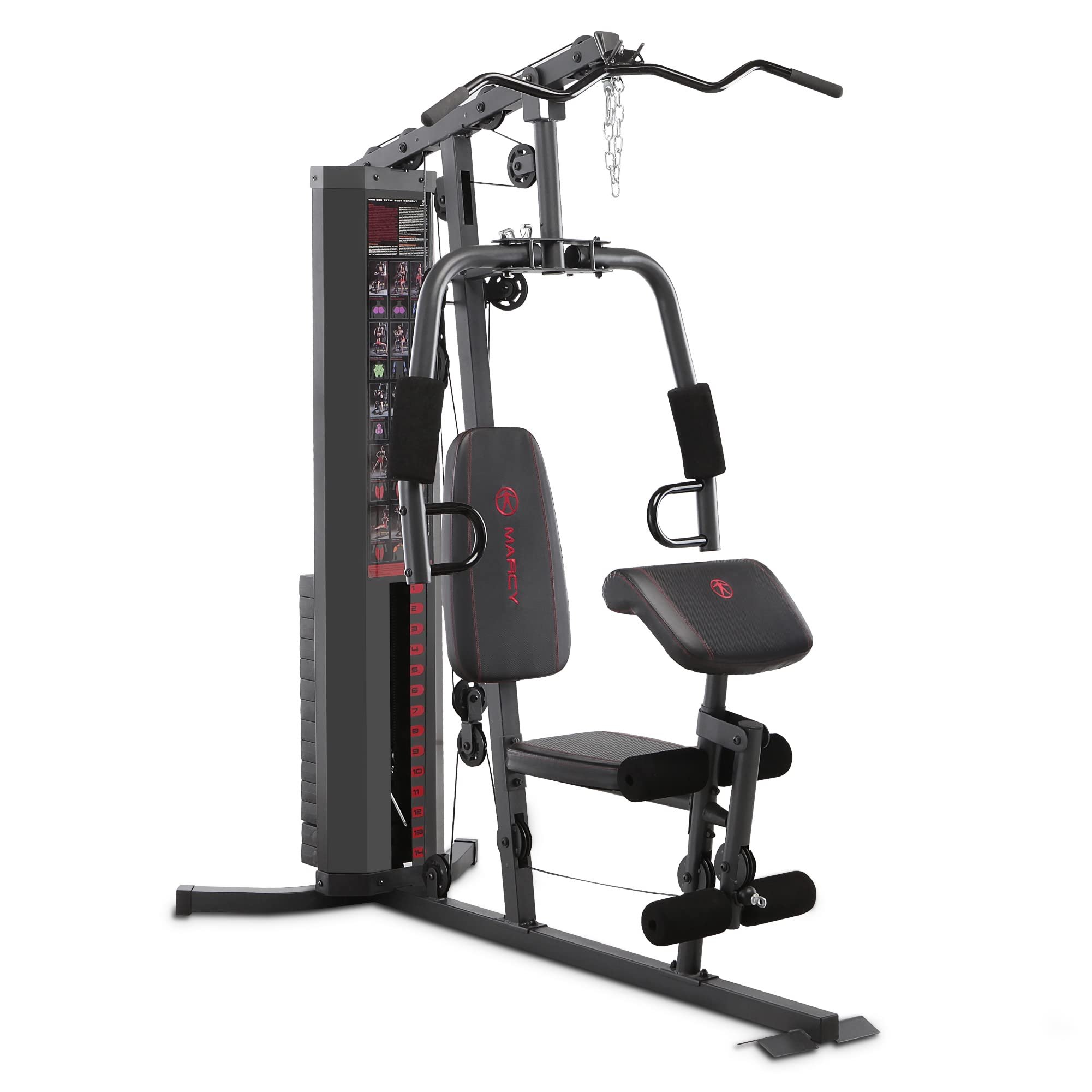 MARCY Multifunction Steel Home Gym 150lb Weight Stack Machine