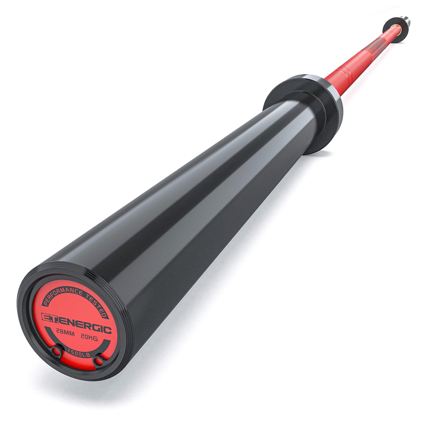 Olympic Barbell 7FT 45LB, 1500LB Capacity Weight Bar for Home Gym, 2-Inch Olympic Barbell for Weightlifting, Powerlifting, Squat, Deadlift and Bench Press