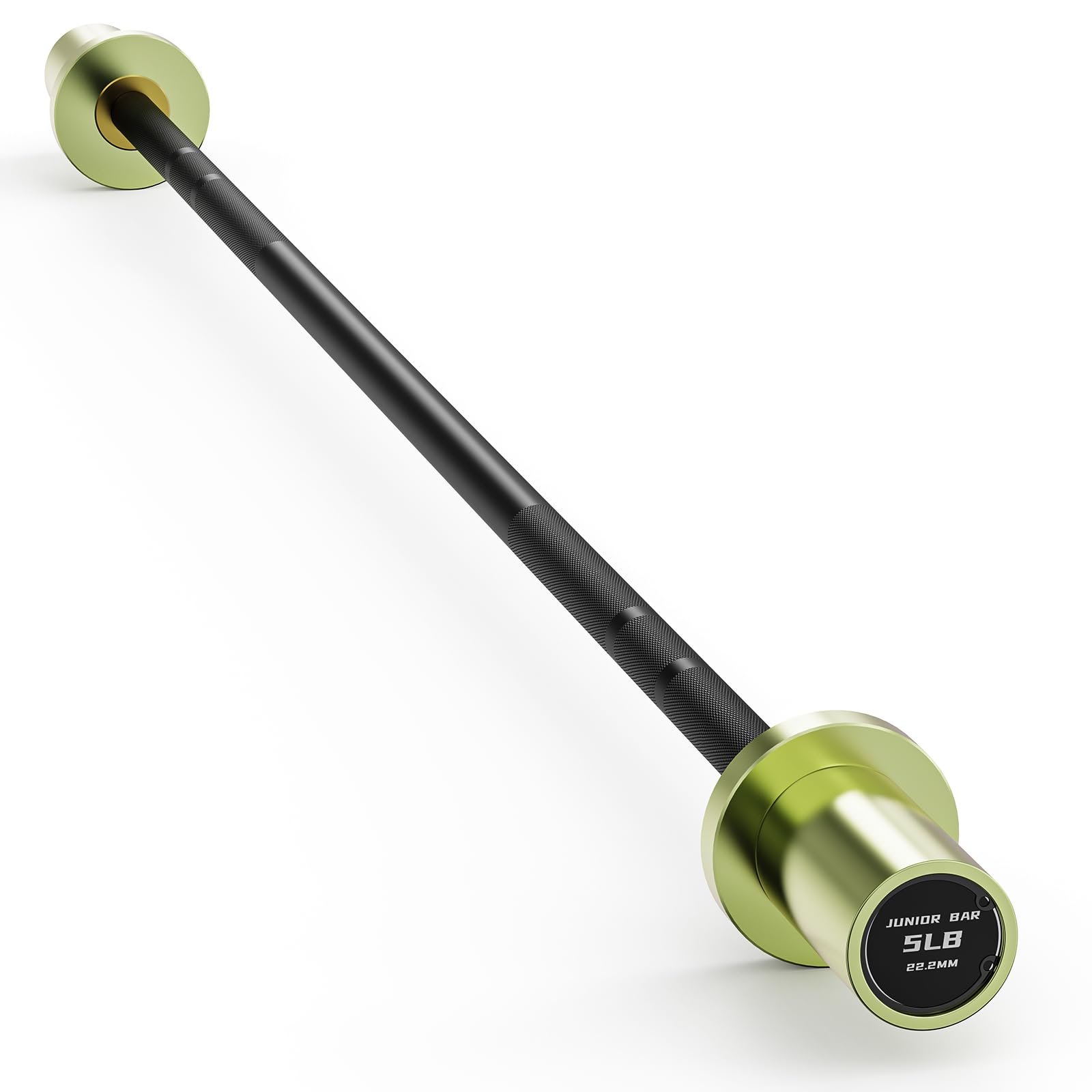 PAPABABE Olympic Barbell, 4ft/6.5ft Straight Barbell for Strength Training and Technique Adjusting, 2 inch Womens Olympic Bar with Moderate Knurling For Bench Press, Squats Curls Deadlifts Weightlifting