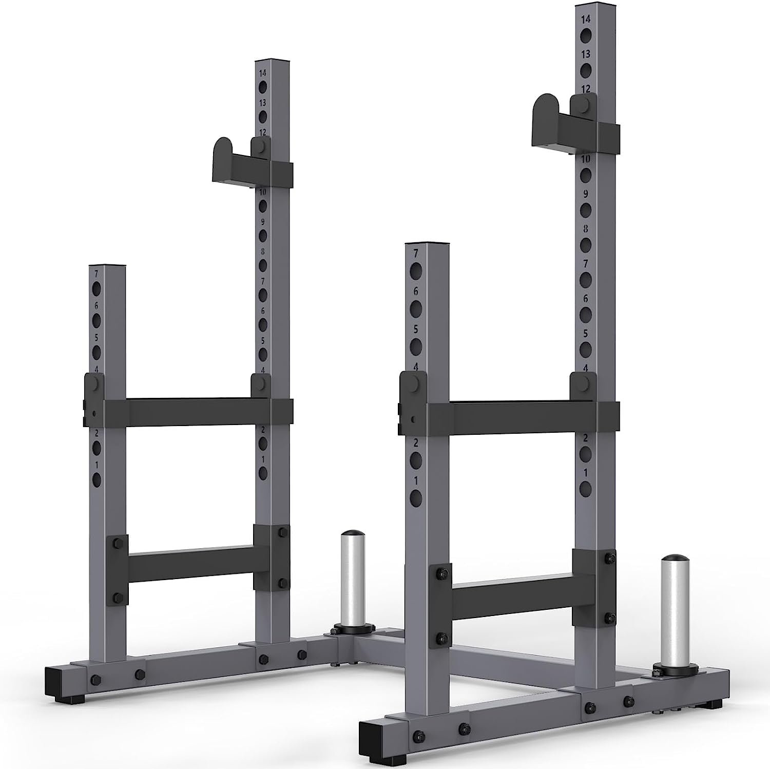 PASYOU Adjustable Power Rack, Multifunction Squat Rack Heavy-Duty Stand, Weight Rack Stand with Spotters, Push Up Portable Strength Training Dumbbell Rack for Home Gym Equipment, Max Load 1800 LBS