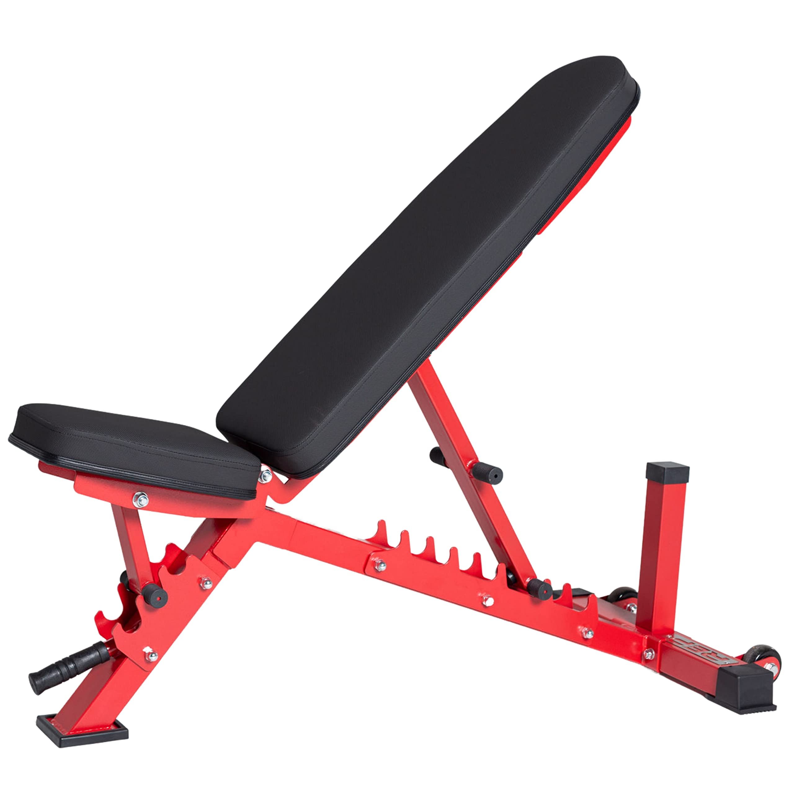 REP Adjustable Weight Bench | Home Gym Equipment | Foldable Workout Platform | Flat Incline Decline FID Design | Compact Strength Training Chair | Fitness Bench AB-3100