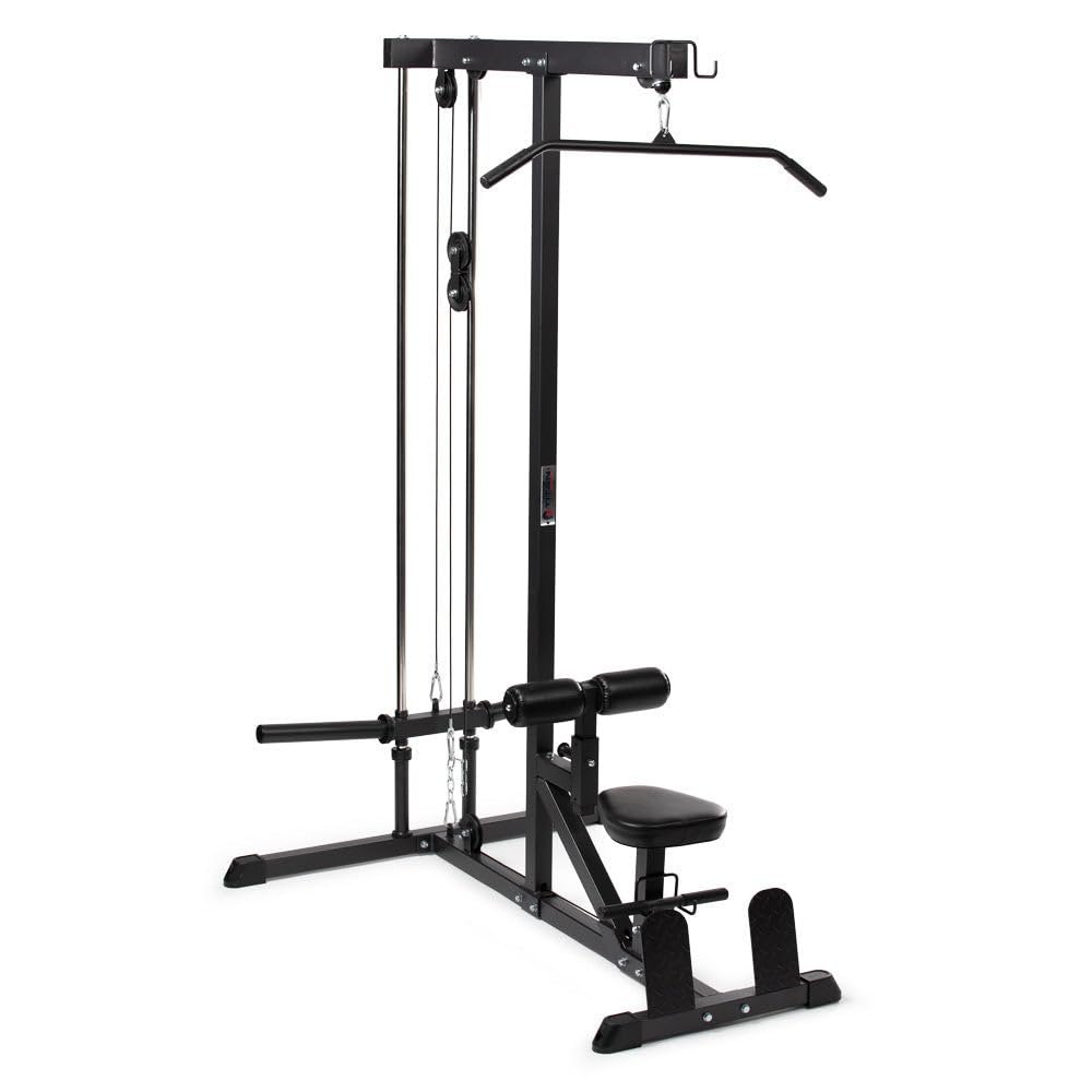 Titan Fitness Plate-Loaded LAT Tower, Rated 400 LB, Specialty Upper Body Machine, LAT Pulldown and Low Row Cable Machine for Home Gym, Shoulder and Back Workout Equipment