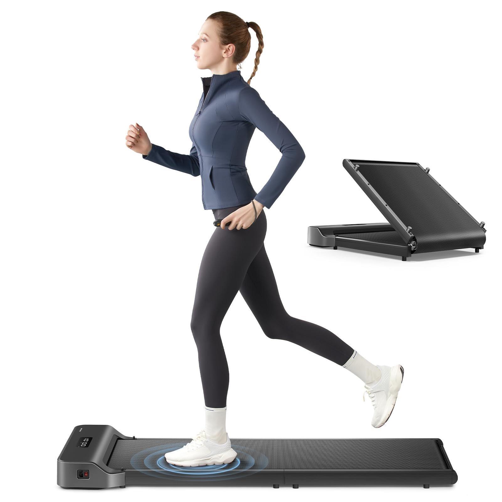 WALKINGPAD Foldable Walking Pad for Home Office, Under Desk Treadmill with Adaptive Speed Control, Compact Design for Small Spaces, No Assembly Needed